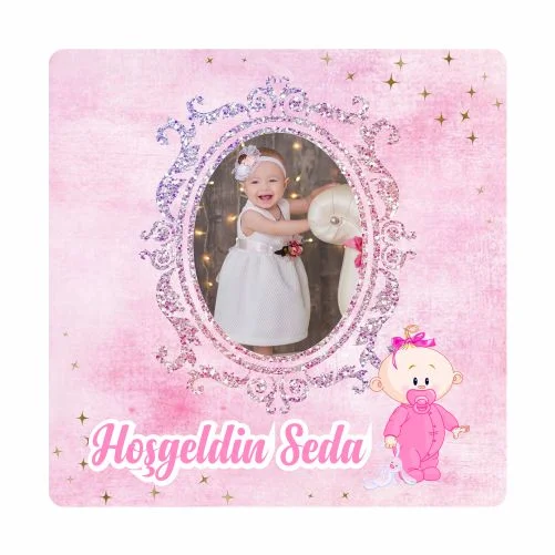 Yeni Doğan Temalı Doğum Günü Magneti